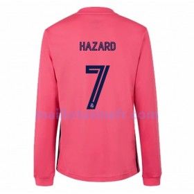 Maillot de Foot Real Madrid Eden Hazard 7 Extérieur 2020-21 Manches Longues